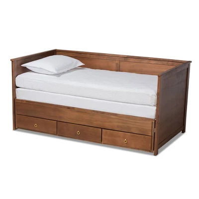 Twin To King Thomas Expandable Daybed With Storage Drawers - Baxton Studio - Image 2