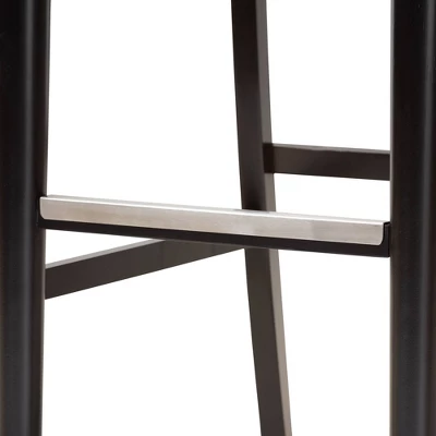 Set Of 2 Alexandra Barstool - Baxton Studio - Image 4