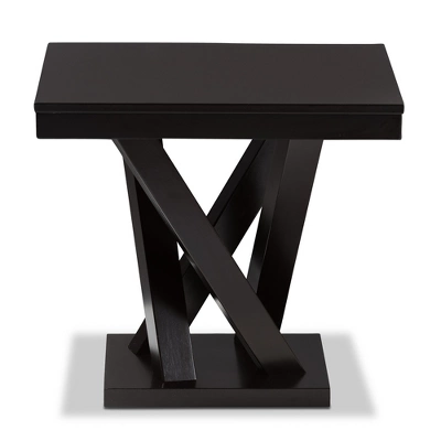 Everdon Modern End Table Dark Brown - Baxton Studio - Image 4