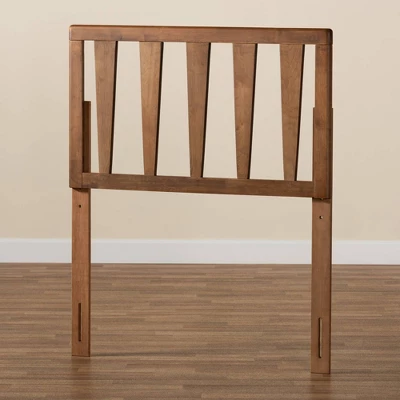 Duncan Wood Headboard Walnut - Baxton Studio - Image 3