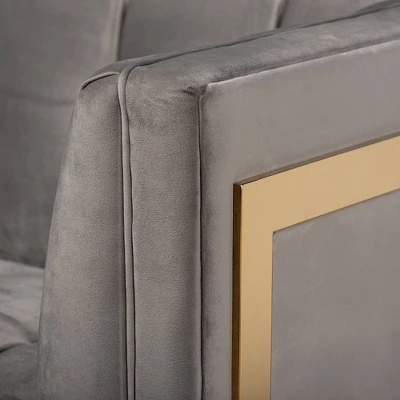 Ambra Velvet Sofa - Baxton Studio - Image 5