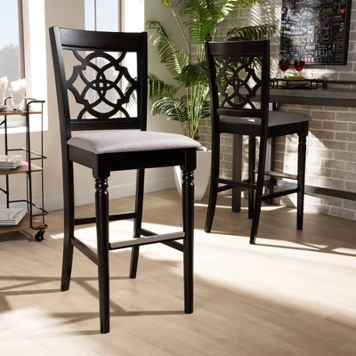 Set Of 2 Alexandra Barstool - Baxton Studio - Image 6