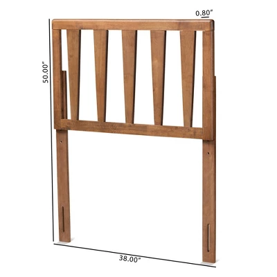 Duncan Wood Headboard Walnut - Baxton Studio - Image 4