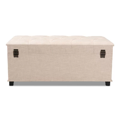 Kyra Fabric Upholstered Storage Trunk Ottoman - Baxton Studio - Image 4