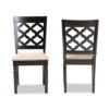 2pc Ramiro Fabric And Wood Dining Chairs Set - Baxton Studio