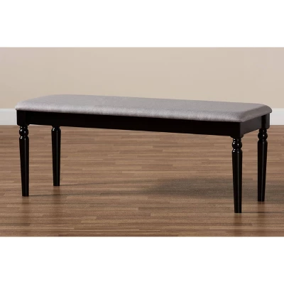 Giovanni Fabric Upholstered And Wood Dining Bench - Baxton Studio - Image 5
