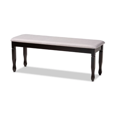 Corey Fabric Upholstered And Wood Dining Bench - Baxton Studio - Image 8