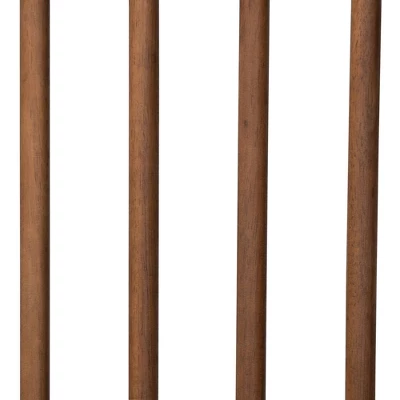 Queen Abel Wood Platform Bed Walnut Brown - Baxton Studio - Image 5