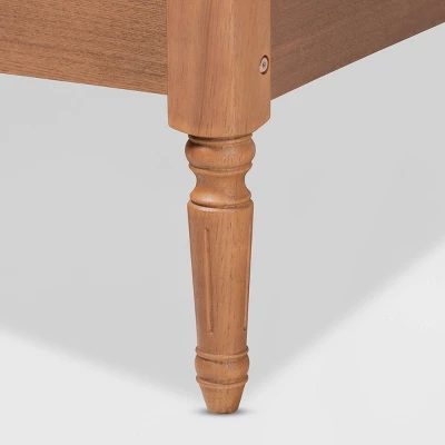 Colette French Bohemian Wood Platform Bed Frame - Baxton Studio - Image 3