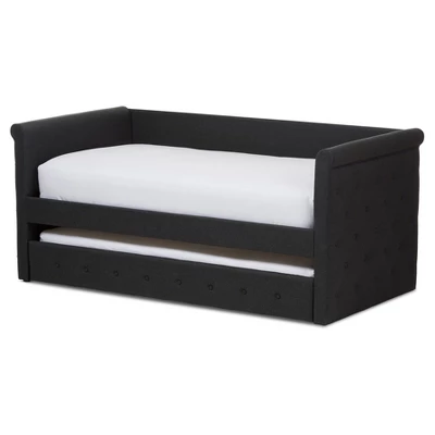 Twin Alena Modern And Contemporary Fabric Daybed With Trundle - Baxton Studio - Image 5