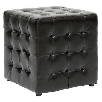 Set Of 2 Siskal Modern Cube Ottoman - Baxton Studio