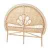 Queen Size Marlette Rattan Standalone Headboard Natural Brown - Baxton Studio