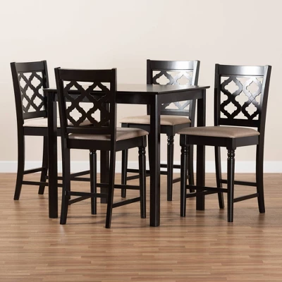 5pc Ramiro Wood Pub Set - Baxton Studio - Image 7