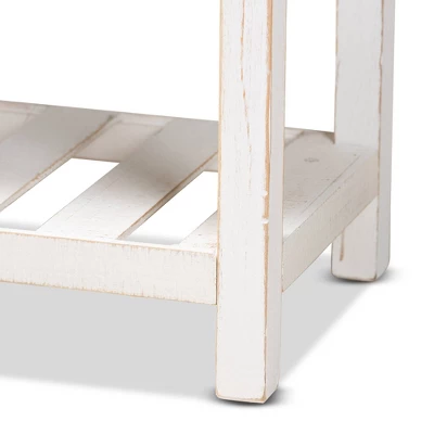 Deacon And Wood 2 Door Dining Room Buffet White/Brown - Baxton Studio - Image 5