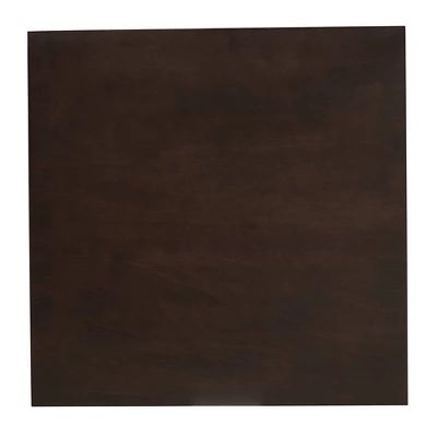 Britte Square Wood Dining Table Dark Brown - Baxton Studio - Image 2
