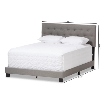 Cassandra Modern And Contemporary Fabric Upholstered Bed - Baxton Studio - Image 5