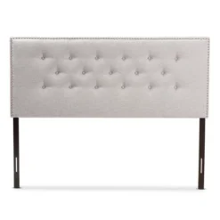 Windsor Modern And Contemporary Fabric Upholstered Headboard Beige - Baxton Studio