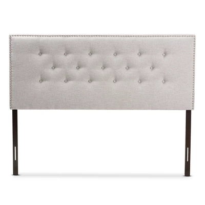 Windsor Modern And Contemporary Fabric Upholstered Headboard Beige - Baxton Studio