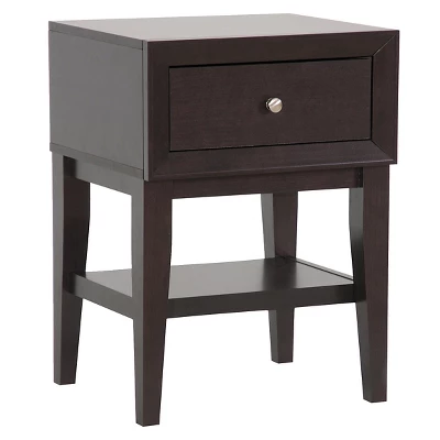Gaston Modern Accent Table And Nightstand Brown - Baxton Studio