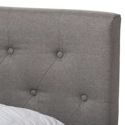 Cassandra Modern And Contemporary Fabric Upholstered Bed - Baxton Studio - Image 3
