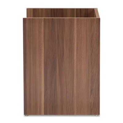 Vanda Modern And Contemporary Two - Tone Wood 1 - Drawer Nightstand - Brown - Baxton Studio - Image 3