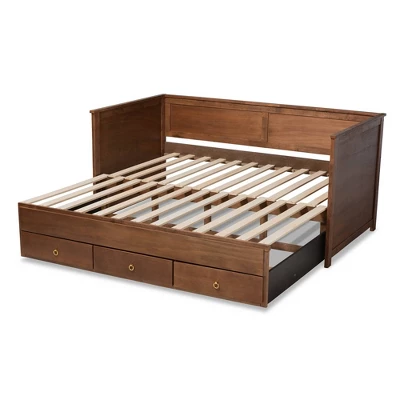 Twin To King Thomas Expandable Daybed With Storage Drawers - Baxton Studio - Image 7