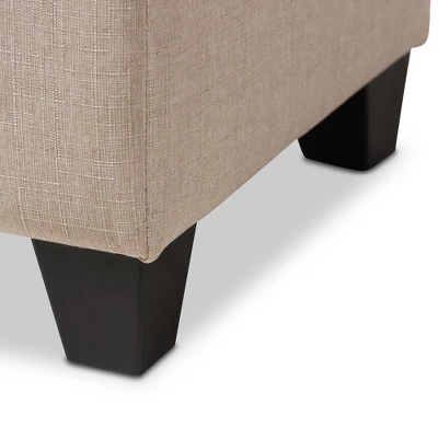 Michaela Modern And Contemporary Fabric Upholstered Storage Ottoman - Baxton Studio - Image 6