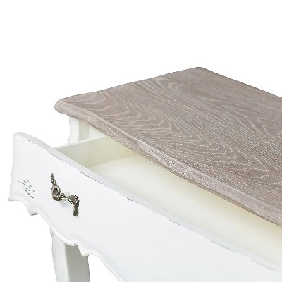 Bourbonnais Wood Traditional French Console Table - Baxton Studio - Image 4