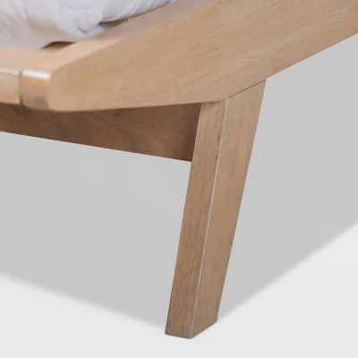 Emile Fabric Upholstered Platform Bed - Baxton Studio - Image 4