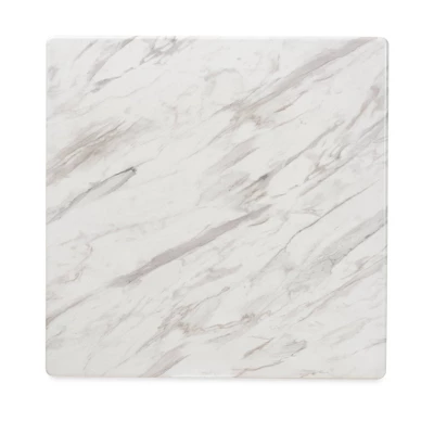 Kaylee Wood Dining Table White/Brown - Baxton Studio - Image 2