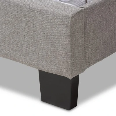 Cassandra Modern And Contemporary Fabric Upholstered Bed - Baxton Studio - Image 4