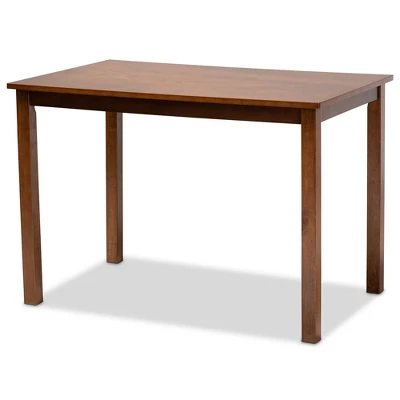 5pc Ramiro Wood Dining Set Gray/Walnut/Brown - Baxton Studio - Image 2