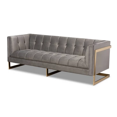 Ambra Velvet Sofa - Baxton Studio - Image 10