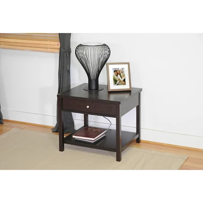 Nashua Modern Side Table Brown - Baxton Studio - Image 2