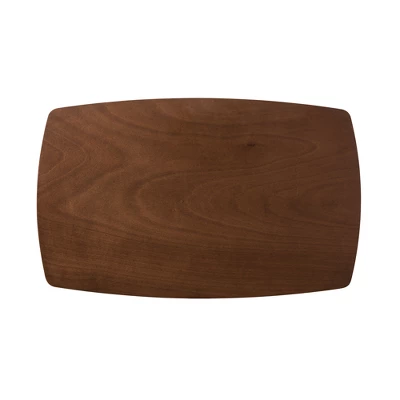 5pc Hadrea Mid Century Modern Walnut Finished Fabric Upholstered Dining Set Dark Gray - Baxton Studio - Image 2