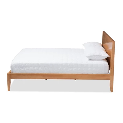 Marana Wood Platform Bed Brown - Baxton Studio - Image 2
