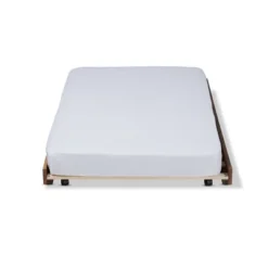 Twin Veles Trundle Bed Ash Walnut - Baxton Studio