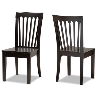 2pc Minette Wood Dining Chair Set - Baxton Studio - Image 8