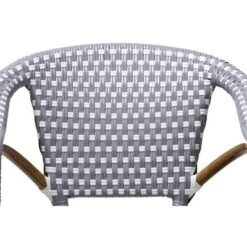 Baxton Studio Set Of 2 Eliane Indoor And Outdoor Stackable Bistro Dining Chairs - BaxtonStudio