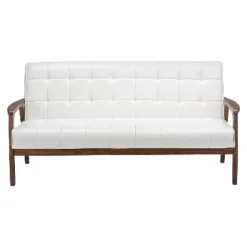 Mid-Century Masterpieces Sofa White - Baxton Studio