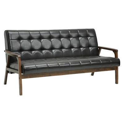 Mid-Century Masterpieces Sofa Brown - Baxton Studio - Image 2