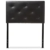Twin Baltimore Modern And Contemporary Faux Leather Upholstered Headboard - Baxton Studio