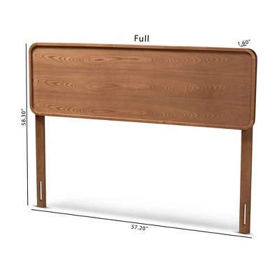 Mailene Walnut Finished Wood Headboard - Baxton Studio - Image 2
