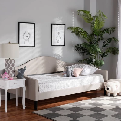 Twin Milligan Upholstered And Wood Daybed - Baxton Studio - Image 2