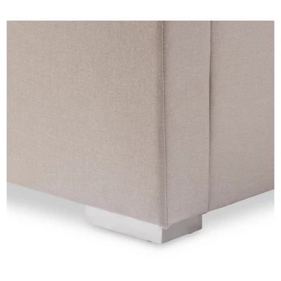 Queen Rene Modern And Contemporary Fabric 4 Drawer Storage Platform Bed - Baxton Studio - Image 7