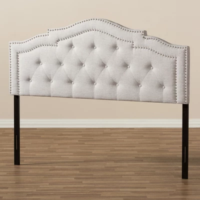 Queen Edith Modern And Contemporary Fabric Headboard Beige - Baxton Studio - Image 4