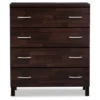 Mayson Modern And Contemporary Wood 4 Drawer Storage Chest Oak Brown Finish - Baxton Studio
