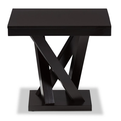 Everdon Modern End Table Dark Brown - Baxton Studio - Image 5