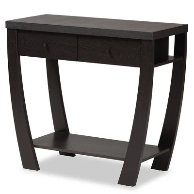 Capote Wood 2 Drawer Console Table - Baxton Studio - Image 9