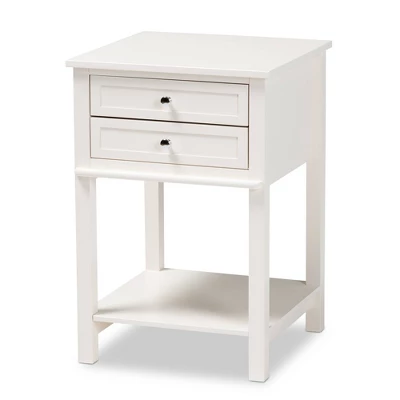 2 Drawer Willow Wood Nightstand - Baxton Studio - Image 7